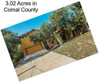 3.02 Acres in Comal County