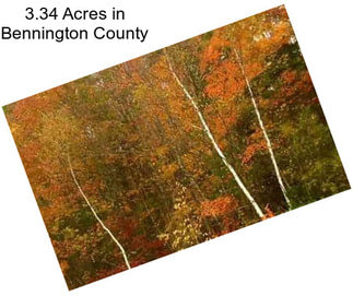3.34 Acres in Bennington County