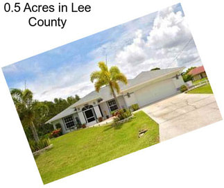 0.5 Acres in Lee County