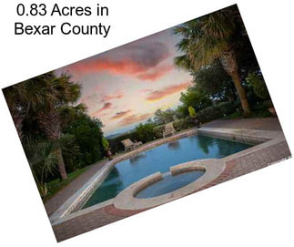 0.83 Acres in Bexar County