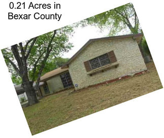 0.21 Acres in Bexar County