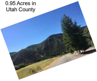 0.95 Acres in Utah County