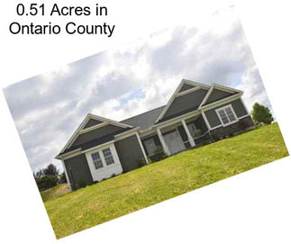 0.51 Acres in Ontario County