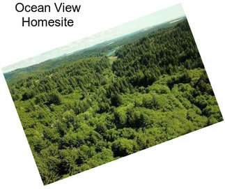 Ocean View Homesite