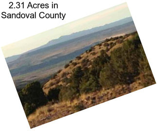 2.31 Acres in Sandoval County