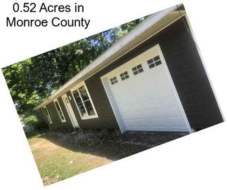 0.52 Acres in Monroe County