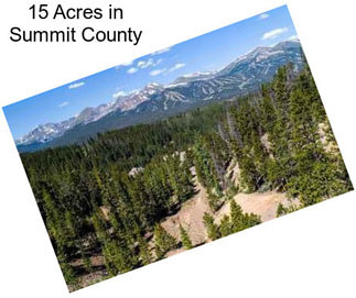 15 Acres in Summit County