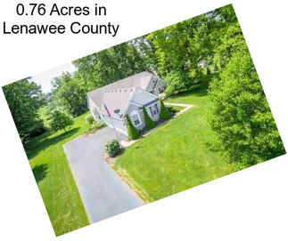 0.76 Acres in Lenawee County