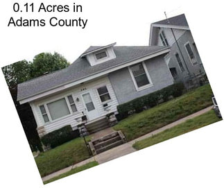 0.11 Acres in Adams County