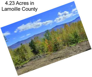 4.23 Acres in Lamoille County