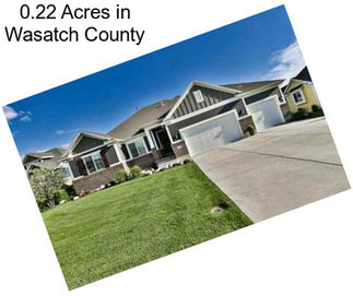 0.22 Acres in Wasatch County