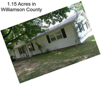 1.15 Acres in Williamson County