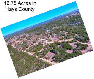 16.75 Acres in Hays County