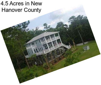 4.5 Acres in New Hanover County