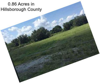 0.86 Acres in Hillsborough County