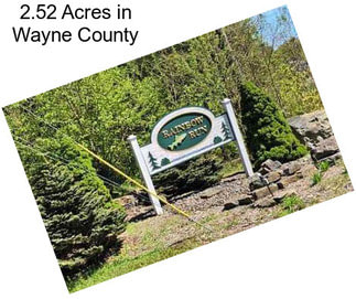 2.52 Acres in Wayne County