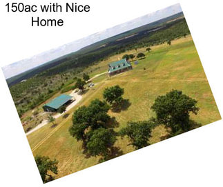 150ac with Nice Home