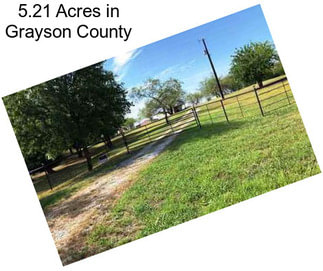 5.21 Acres in Grayson County