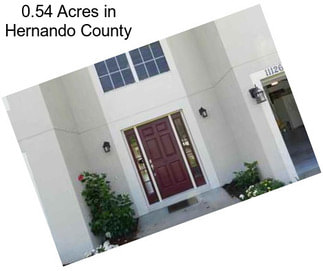 0.54 Acres in Hernando County