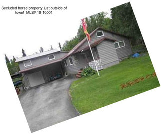 Secluded horse property just outside of town!  MLS# 18-10501