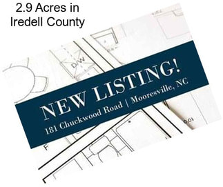 2.9 Acres in Iredell County