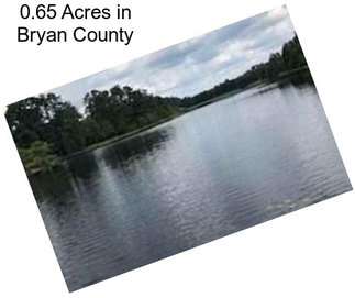 0.65 Acres in Bryan County