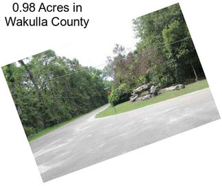 0.98 Acres in Wakulla County