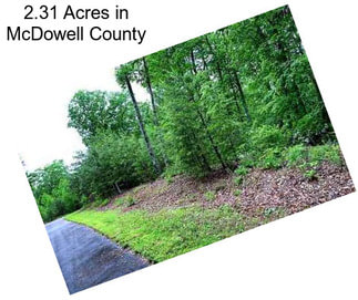 2.31 Acres in McDowell County