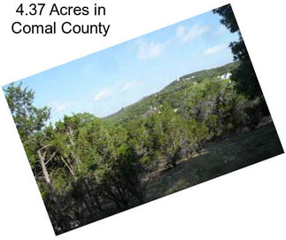 4.37 Acres in Comal County