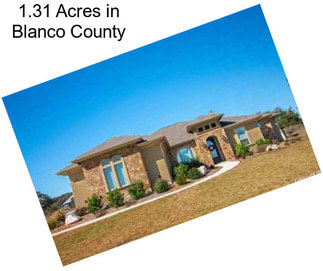 1.31 Acres in Blanco County