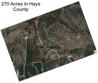 270 Acres in Hays County