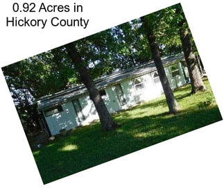 0.92 Acres in Hickory County