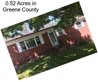 0.52 Acres in Greene County