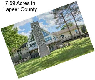 7.59 Acres in Lapeer County