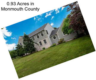 0.93 Acres in Monmouth County