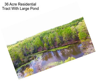 36 Acre Residential Tract With Large Pond