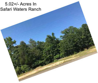 5.02+/- Acres In Safari Waters Ranch