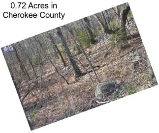 0.72 Acres in Cherokee County