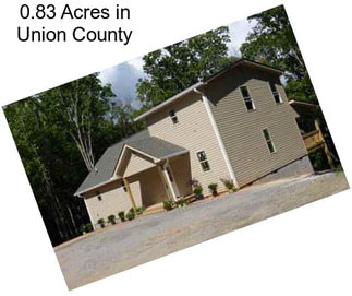 0.83 Acres in Union County