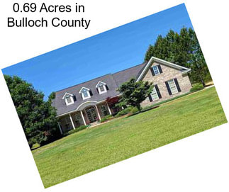 0.69 Acres in Bulloch County