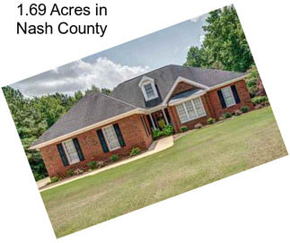 1.69 Acres in Nash County