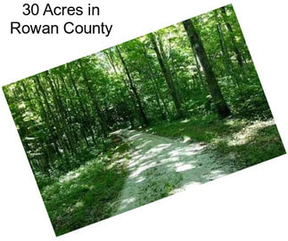 30 Acres in Rowan County