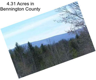 4.31 Acres in Bennington County