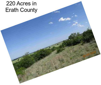 220 Acres in Erath County