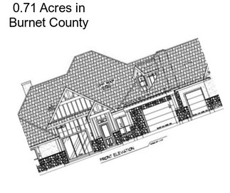 0.71 Acres in Burnet County