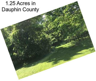 1.25 Acres in Dauphin County