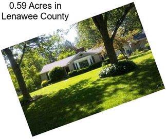 0.59 Acres in Lenawee County