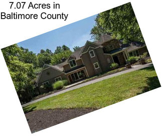 7.07 Acres in Baltimore County