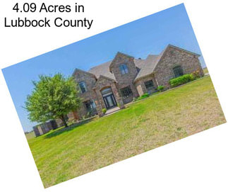 4.09 Acres in Lubbock County