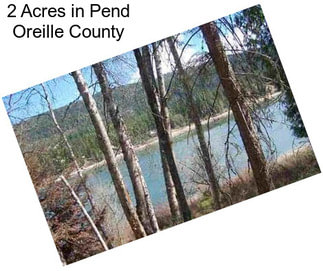 2 Acres in Pend Oreille County